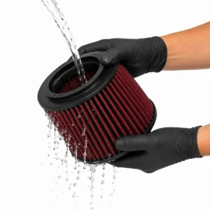 How to Clean an Air Filter - Rinse, Step 3